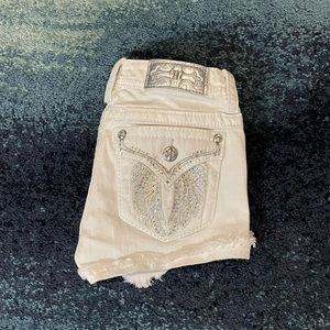 Miss Me White Shorts